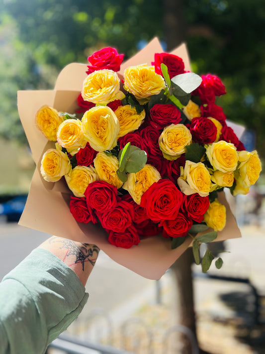 Trsové růžičky mix barev