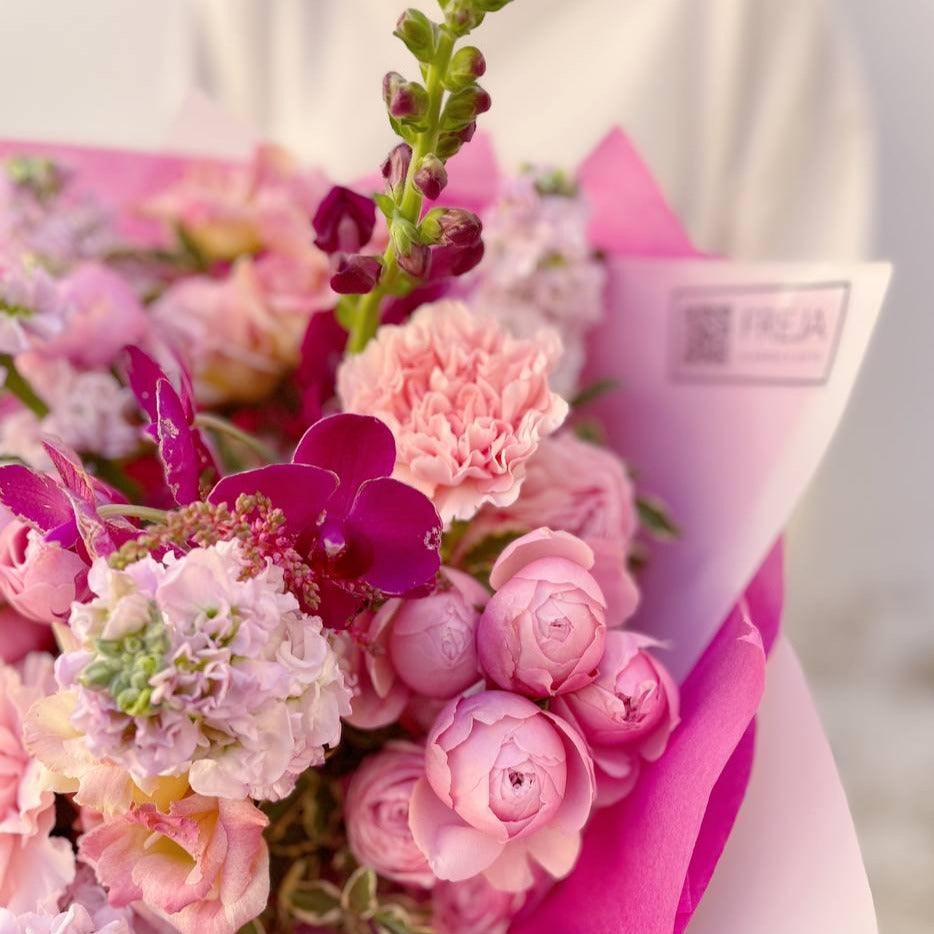 Kytice Malinová - Freja Květinářství