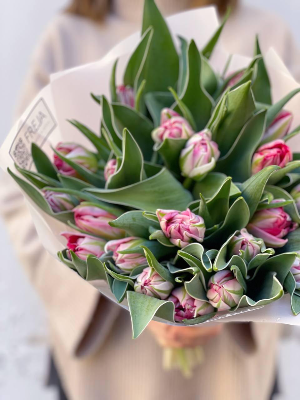 Růžové tulipány - Freja Květinářství