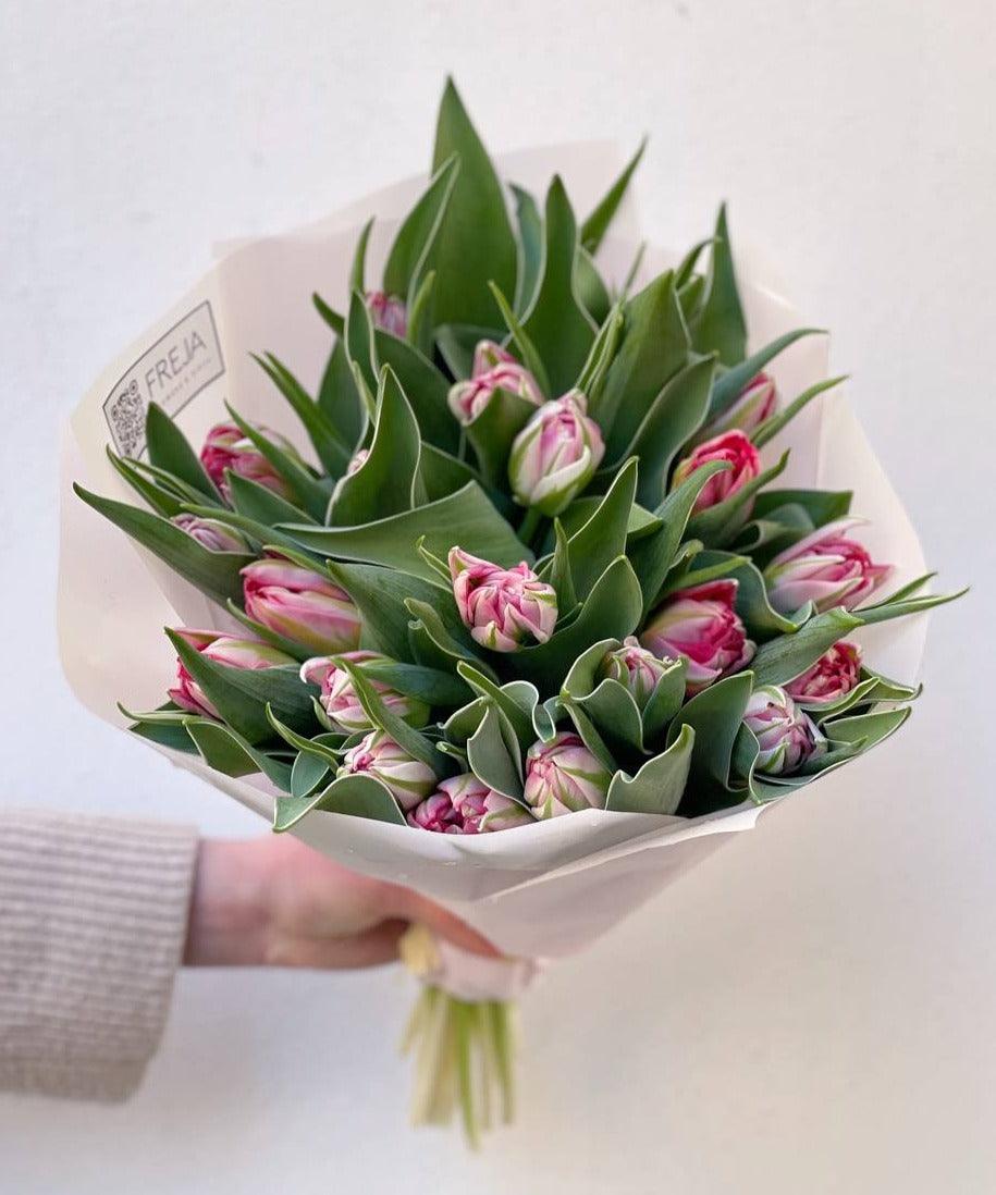 Růžové tulipány - Freja Květinářství