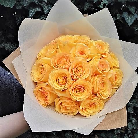 Žluté růže - Freja Květinářství