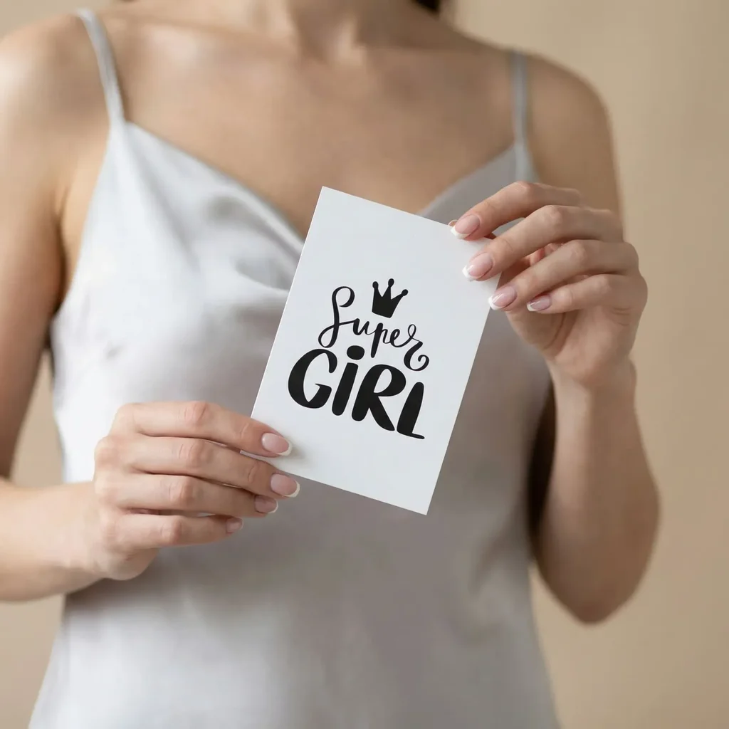 Greeting card "Super Girl"
